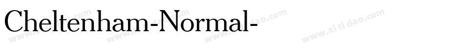 Cheltenham-Normal字体转换