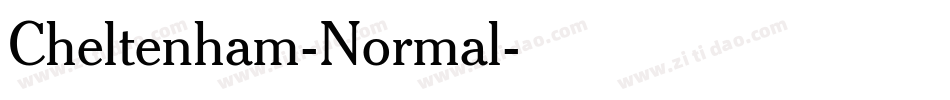 Cheltenham-Normal字体转换