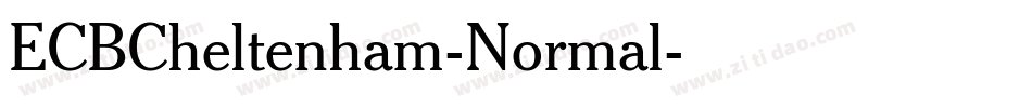 ECBCheltenham-Normal字体转换