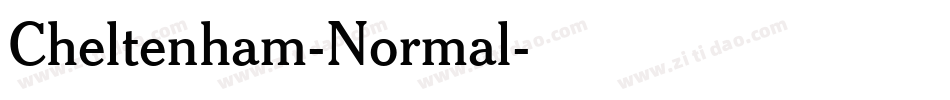 Cheltenham-Normal字体转换