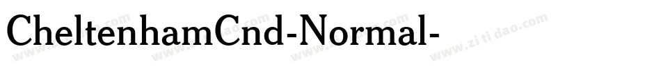 CheltenhamCnd-Normal字体转换