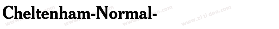 Cheltenham-Normal字体转换