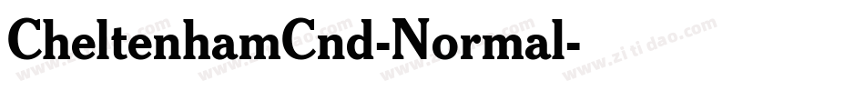 CheltenhamCnd-Normal字体转换