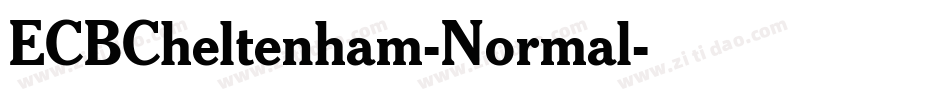 ECBCheltenham-Normal字体转换