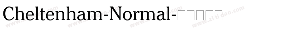 Cheltenham-Normal字体转换