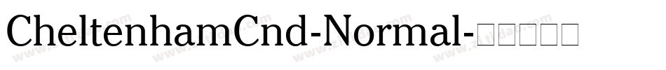 CheltenhamCnd-Normal字体转换