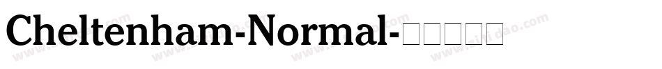 Cheltenham-Normal字体转换