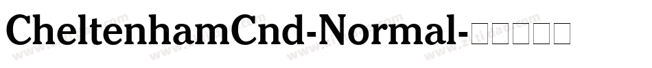 CheltenhamCnd-Normal字体转换