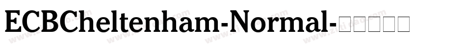 ECBCheltenham-Normal字体转换