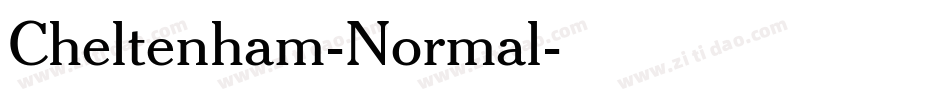 Cheltenham-Normal字体转换