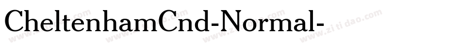 CheltenhamCnd-Normal字体转换