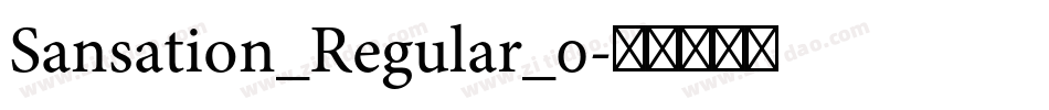 Sansation_Regular_0字体转换