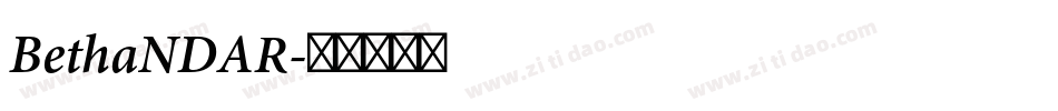 BethaNDAR字体转换