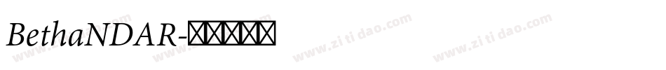 BethaNDAR字体转换
