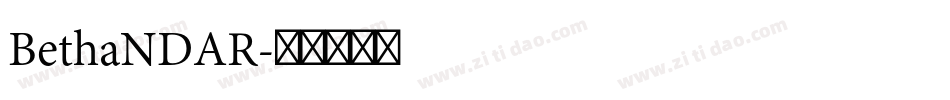 BethaNDAR字体转换