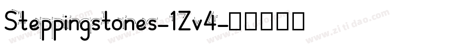 Steppingstones-1Zv4字体转换