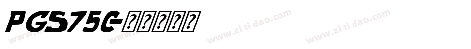 pgs75c字体转换