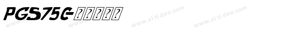 pgs75c字体转换