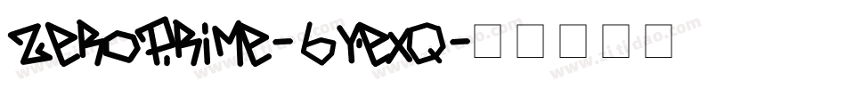 ZeroPrime-6Yexq字体转换