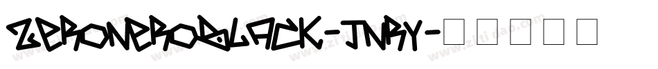 ZeroneroBlack-jnry字体转换