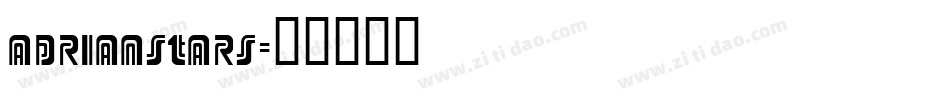 adrianstars字体转换