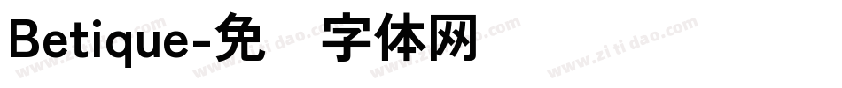 Betique字体转换