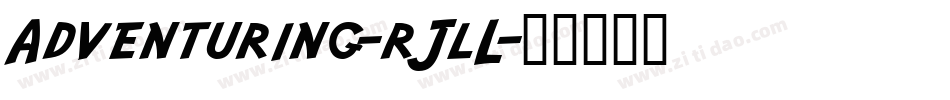 Adventuring-rJlL字体转换