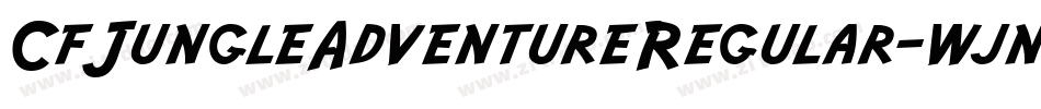 CfJungleAdventureRegular-wjnw字体转换