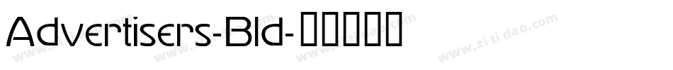 Advertisers-Bld字体转换