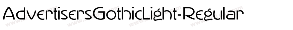 AdvertisersGothicLight-Regular字体转换