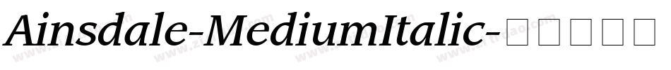 Ainsdale-MediumItalic字体转换