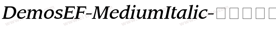 DemosEF-MediumItalic字体转换