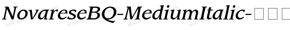 NovareseBQ-MediumItalic字体转换