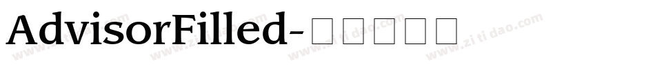 AdvisorFilled字体转换