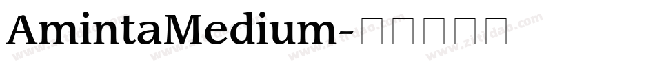 AmintaMedium字体转换
