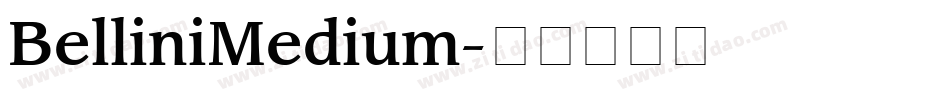 BelliniMedium字体转换