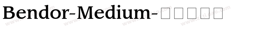 Bendor-Medium字体转换