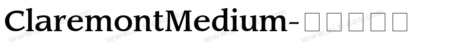 ClaremontMedium字体转换