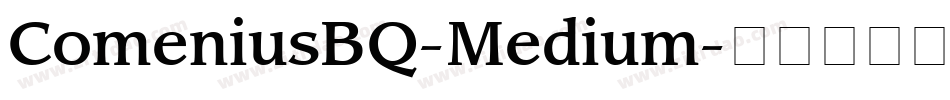 ComeniusBQ-Medium字体转换