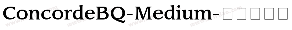 ConcordeBQ-Medium字体转换