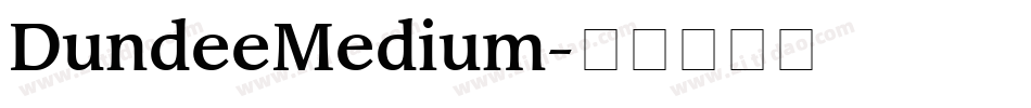 DundeeMedium字体转换