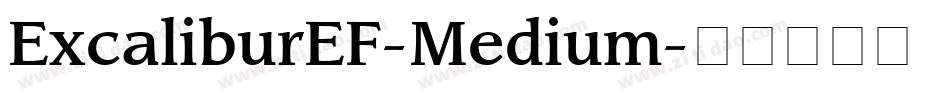 ExcaliburEF-Medium字体转换