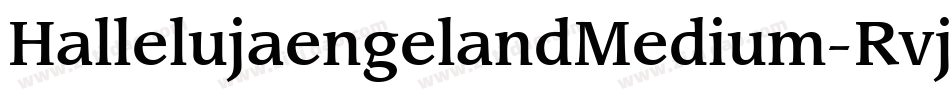 HallelujaengelandMedium-Rvje字体转换
