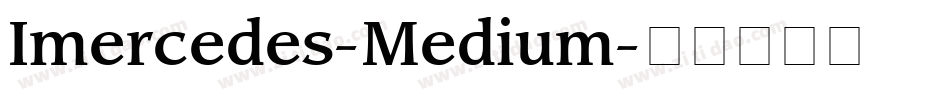 Imercedes-Medium字体转换