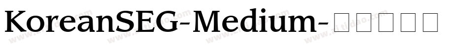 KoreanSEG-Medium字体转换