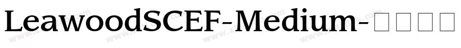 LeawoodSCEF-Medium字体转换