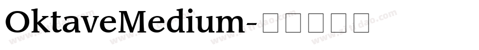 OktaveMedium字体转换