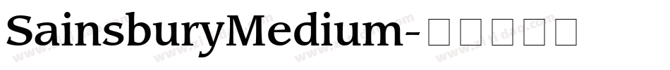 SainsburyMedium字体转换