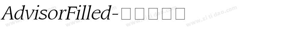 AdvisorFilled字体转换