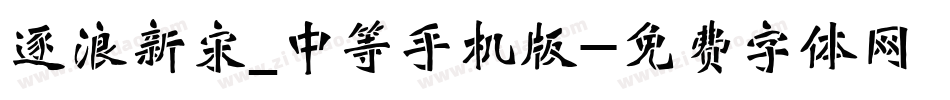 逐浪新宋_中等手机版字体转换